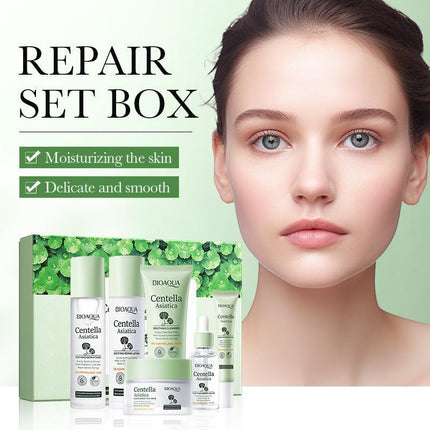 Centella Asiatica Moisturizing Skin Care Set – 6-Piece Facial Repair Kit | Hydrating, Soothing & Skin-Softening Routine for Radiant Complexion