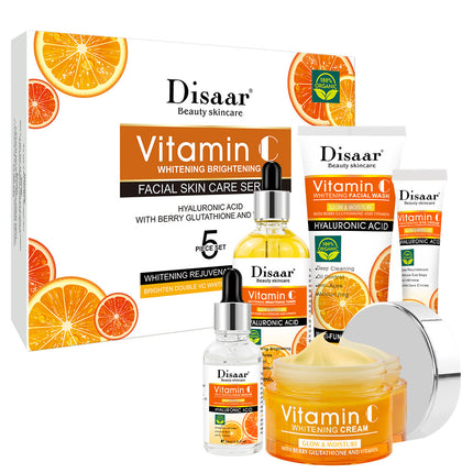 Vitamin C Brightening Skin Care Set – Hydrating, Moisturizing & Glow Boosting Facial Kit