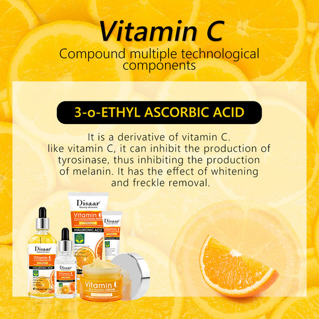 Vitamin C Brightening Skin Care Set – Hydrating, Moisturizing & Glow Boosting Facial Kit